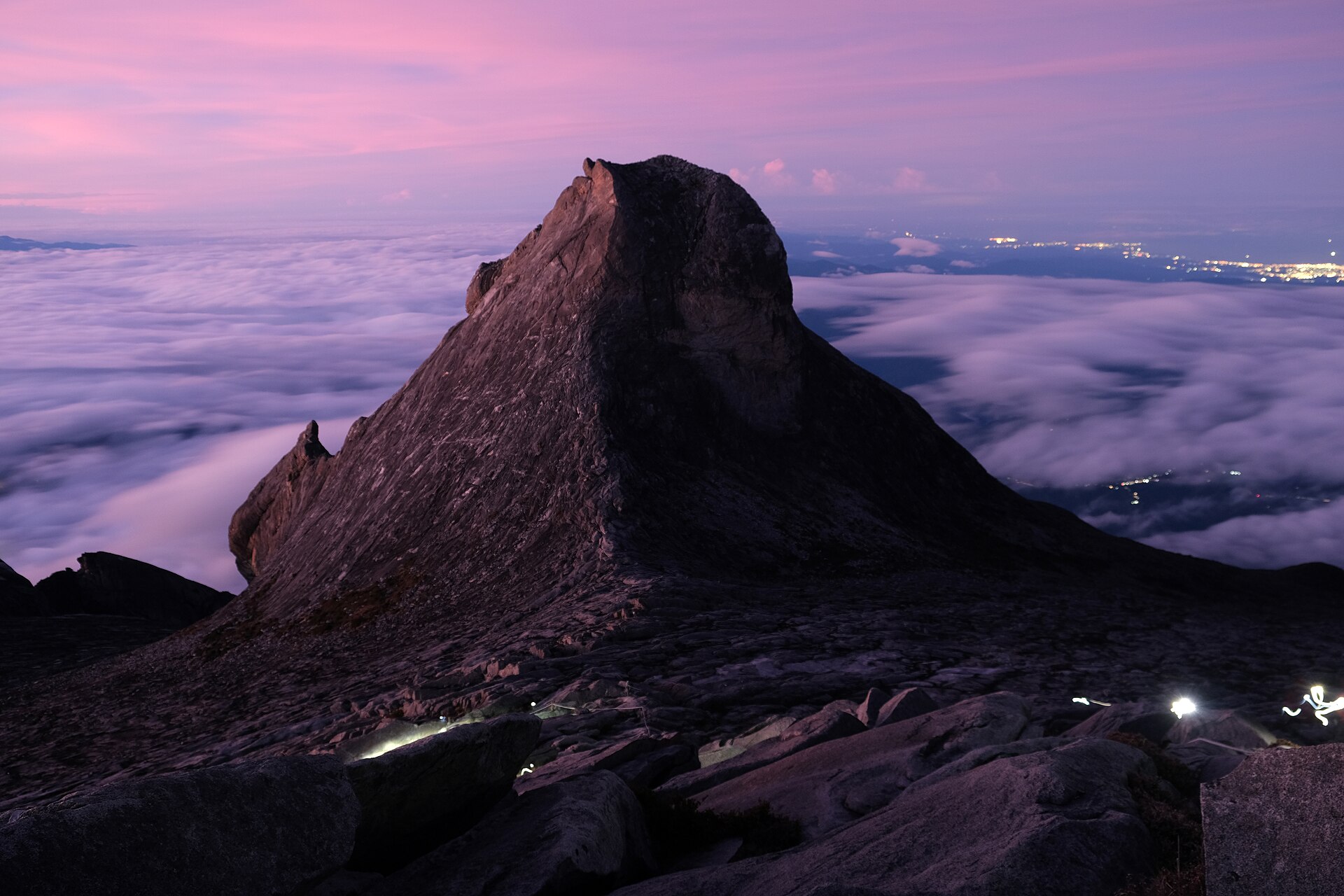 Mount Kinabalu at dawn